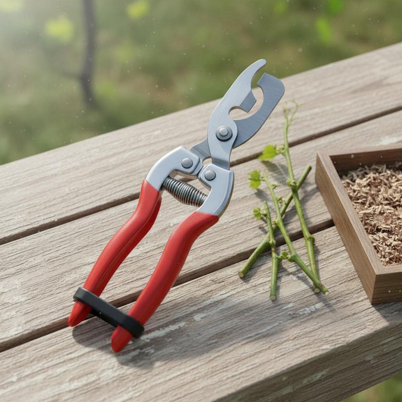 Pruning Shears - กรรไกรตัดกิ่งไม้สำหรับทำสวน ด้ามจับออกแบบตามหลักสรีรศาสตร์ สำหรับตัดกิ่งไม้และพุ่มไม้ในสวนแบบยืดหดได้