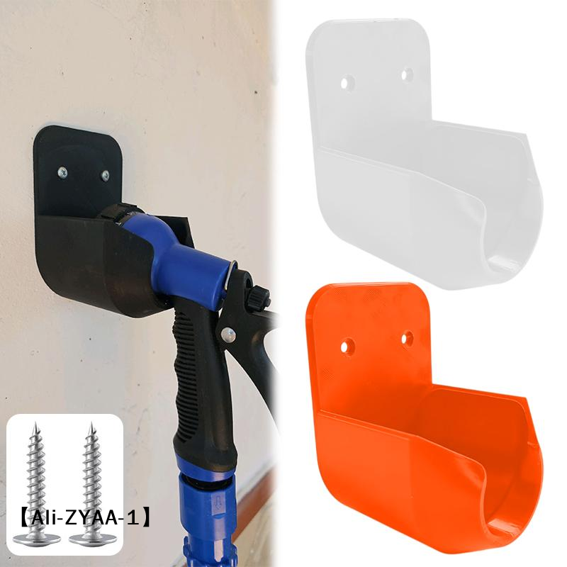 Gardening Tools And Equipment - 【A】ที่ยึดหัวฉีดสายยางติดผนังพร้อมสกรูและรูระบายสำหรับการรดน้ำสวน ล้างรถ และจัดเก็บอุปกรณ์ทำสวน
