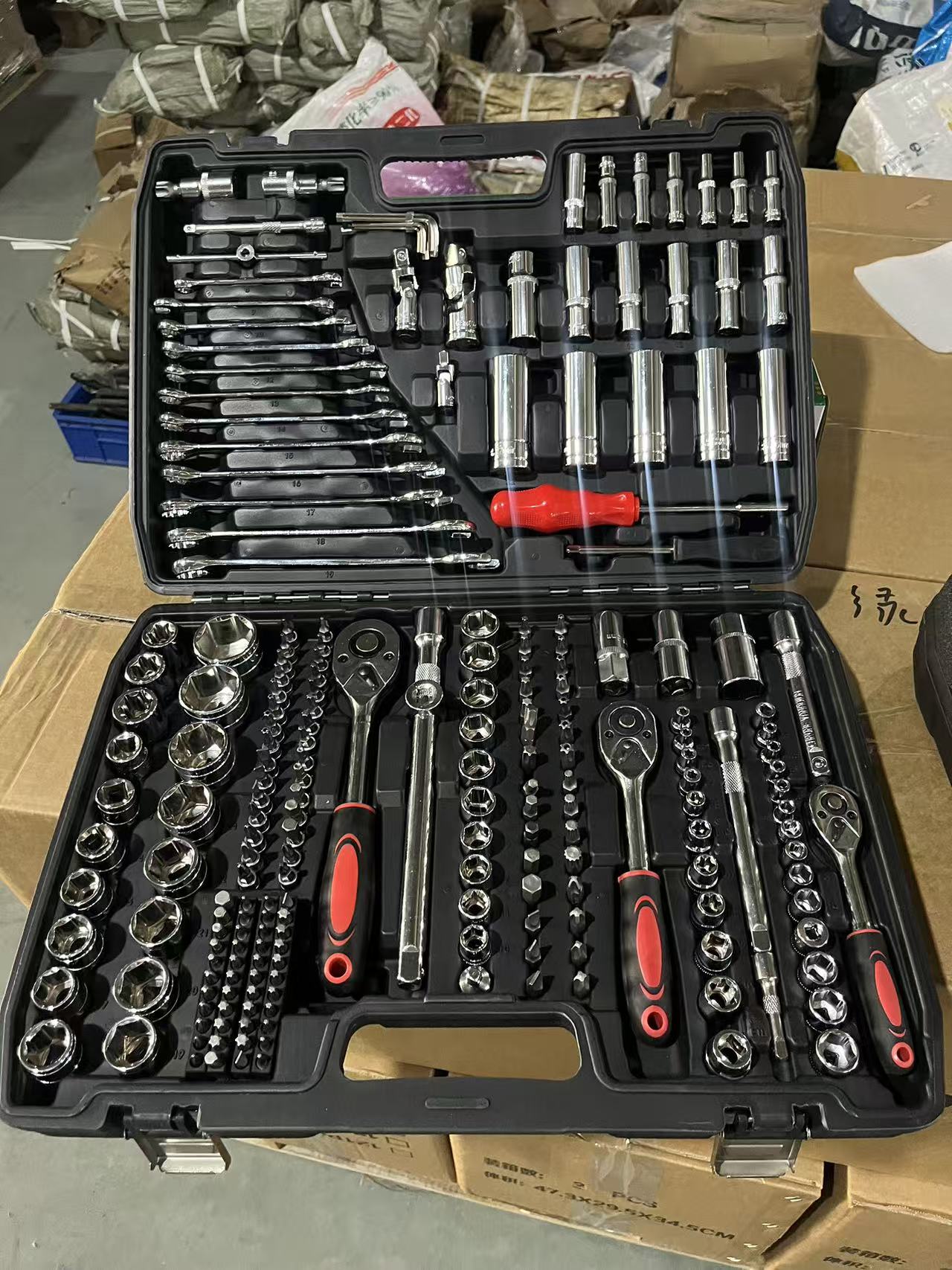 Gardening Tools Repair - ชุดเครื่องมือซ่อมรถยนต์ DIY 216 ชิ้น ชุดประแจบล็อกพร้อมด้ามขันแบบมีแรงขัน OEM
