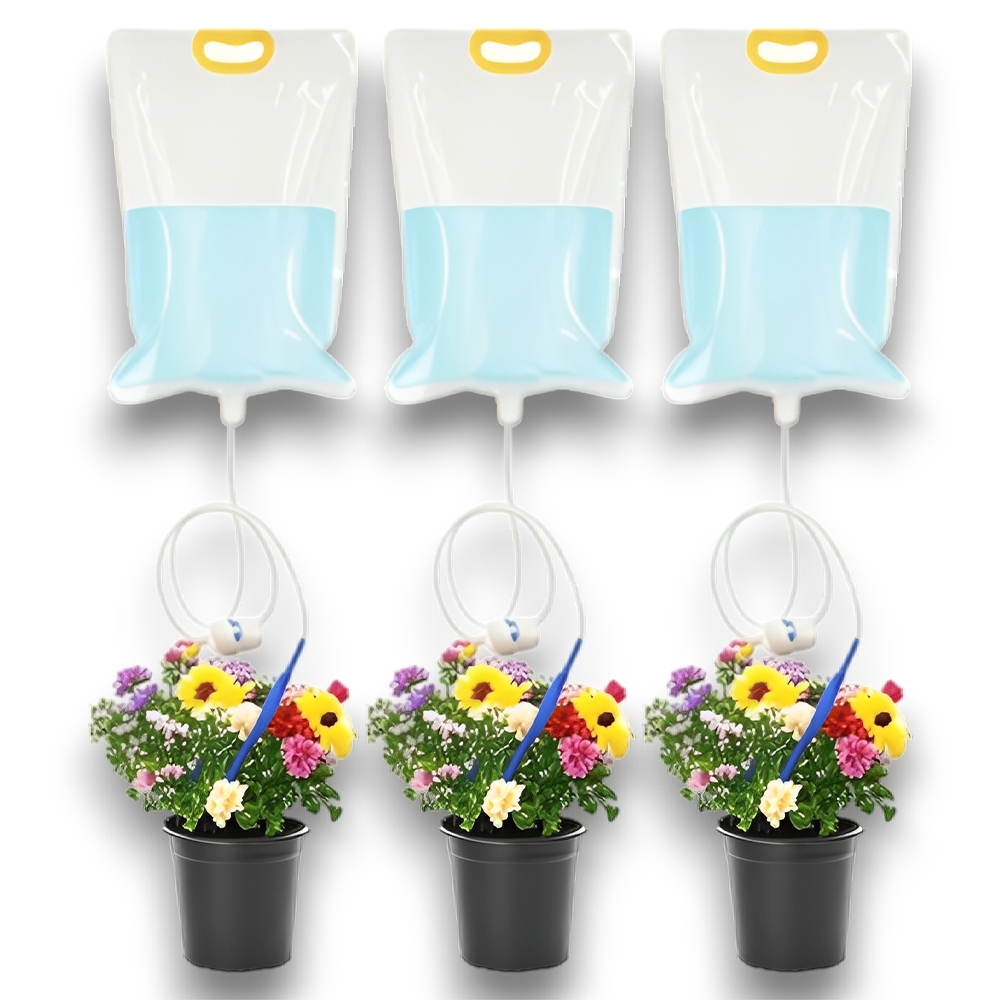 Outdoor Planting Bag - ถุงรดน้ำต้นไม้อัตโนมัติขนาด 3.5 ลิตร, ถุงรดน้ำแบบหยดน้ำพร้อมปรับอัตราการไหลของน้ำได้, ถุงรดน้ำต้นไม้สำหรับในร่มและกลางแจ้ง