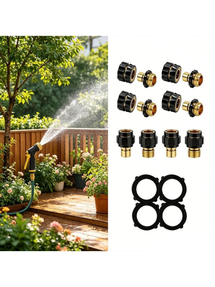 Gardening Tools Needed - R9UF 4 ชิ้น/แพ็คตัวเชื่อมต่อท่อน้ำพลาสติก Quick ATTACH สำหรับสนามหญ้าและสวน
