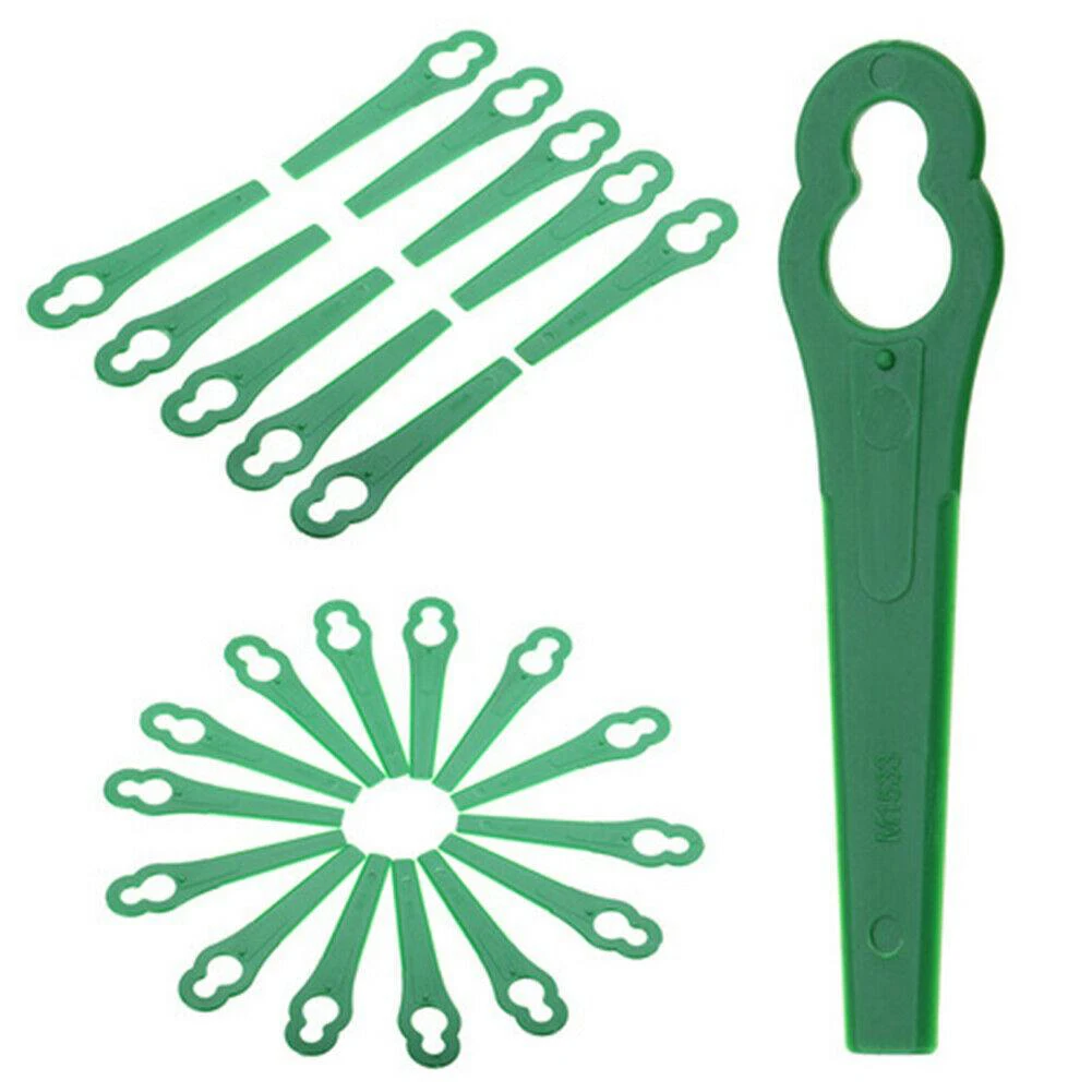 Gardening Tools High Quality - คุณภาพสูง ใหม่เอี่ยม ใบมีดพลาสติกที่สะดวกสบาย เครื่องตัดหญ้า 50/100 ชิ้น