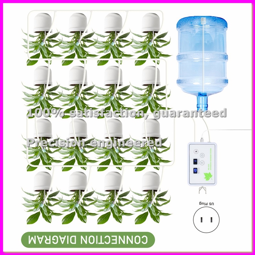 Automatic Plant Waterer - ระบบรดน้ำอัตโนมัติ ตัวตั้งเวลาสำหรับรดน้ำต้นไม้ ปั๊มน้ำแบบดูดน้ำเองในตัว ตัวตั้งเวลาอัจฉริยะ 2 เมตร