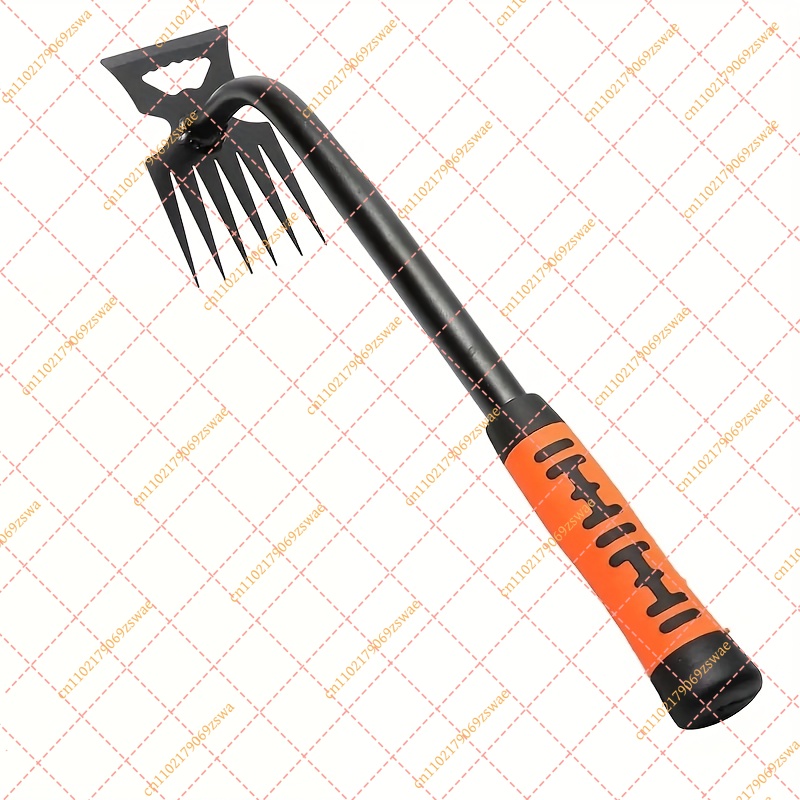 Gardening Tools To Remove Grass - คราดกำจัดวัชพืชในสวน 2 in 1 ทำจากเหล็กกล้าคาร์บอน เครื่องมือคลายดินและกำจัดรากหญ้าแบบใช้มือสำหรับงานเกษตร