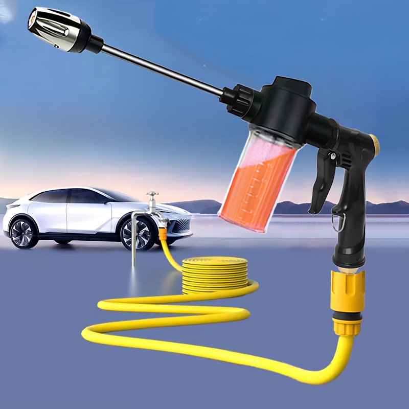 Gardening Tools And Equipment - ปืนฉีดน้ำรดน้ำต้นไม้ หัวฉีดแรงดันสูง ปืนฉีดน้ำล้างรถ ปืนฉีดน้ำแบบยาวสำหรับใช้ในบ้าน เครื่องมือทำความสะอาดสนามหญ้าและระบบชลประทาน