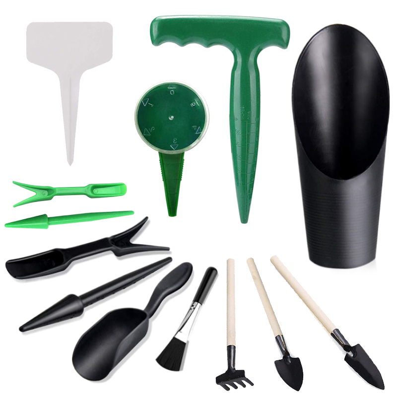 Gardening Tools Shop - MINI สวนชุดเครื่องมือป้ายพลาสติกสวนพืชในครัวเรือน Succulent Potted Plant การเพาะปลูกเจาะหว่าน