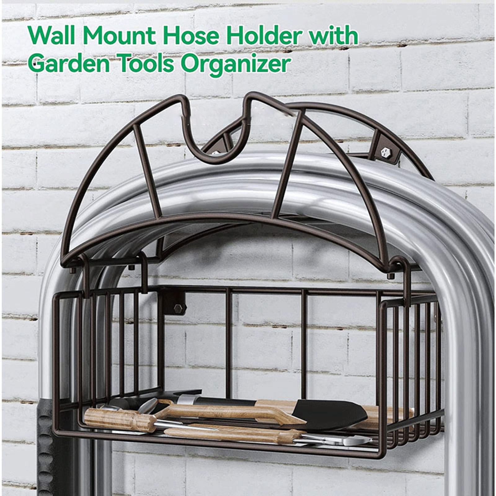 Gardening Tools And Equipment - Wall Mount Garden ผู้ถือท่อเครื่องมือ Organizer Bracket