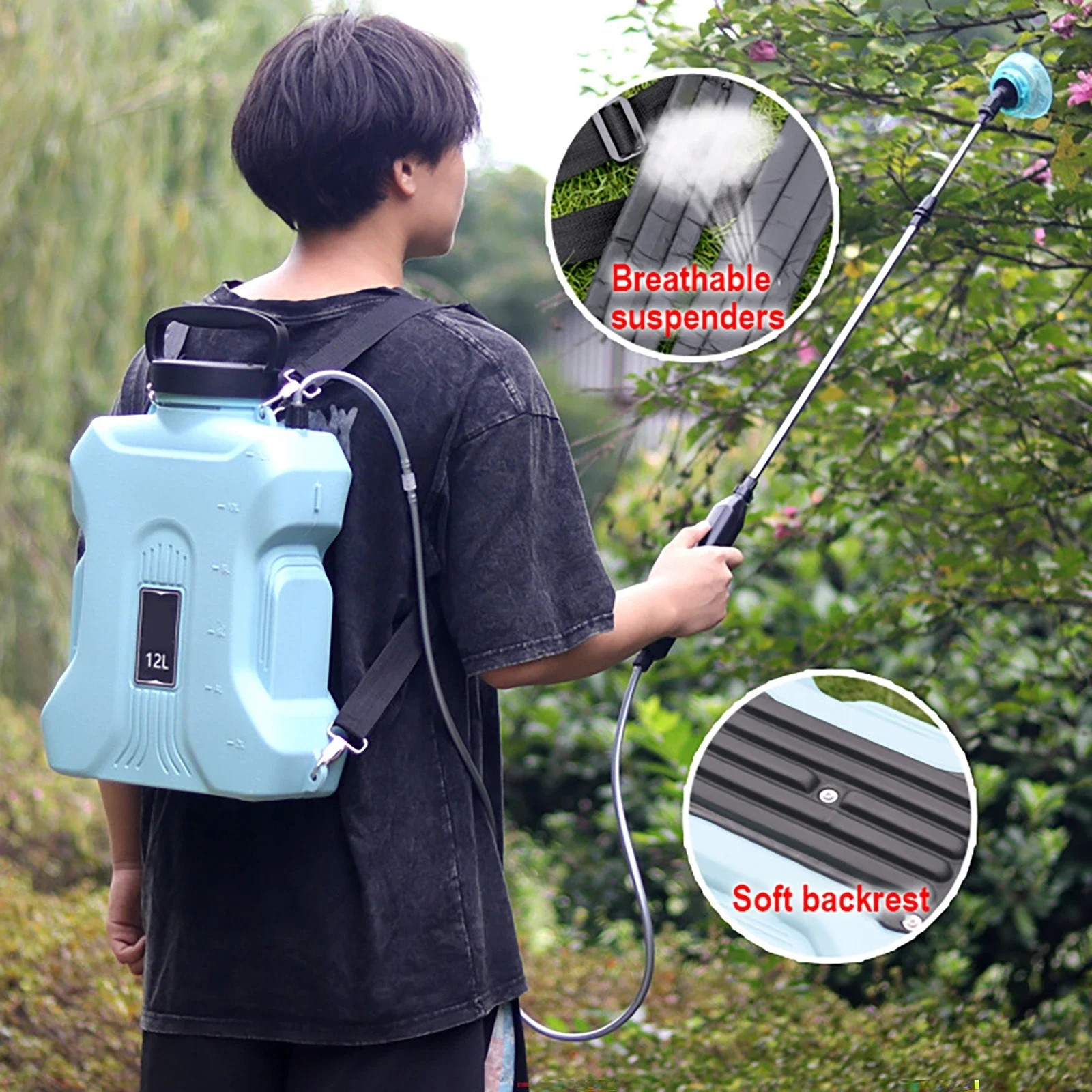เครื่องพ่นไฟฟ้าคุณภาพสูง 12 ลิ - Gardening Tools High Quality บทวิจารณ์และราคา