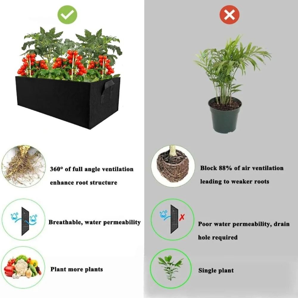 ถุงปลูกต้นไม้คุณภาพสูงทำจากผ้า - Gardening Tools High Quality บทวิจารณ์และราคา