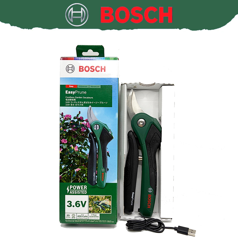 กรรไกรตัดแต่งกิ่งไร้สาย Bosch, - Pruning Shears บทวิจารณ์และราคา