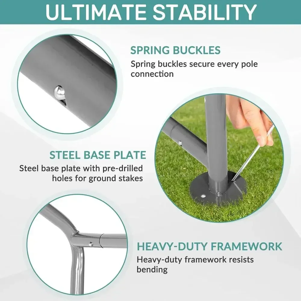 โรงเก็บของกลางแจ้งที่ทนทาน, เต - Gardening Tools Needed บทวิจารณ์และราคา