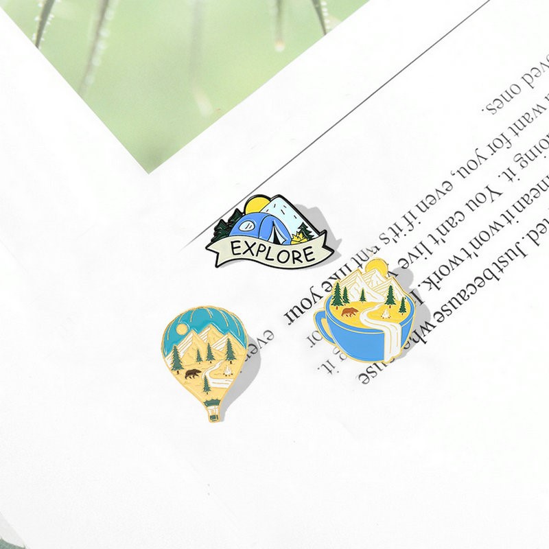 แคมป์ปิ้งผจญภัยEnamel Pins Cus - Outdoor Planting Bag บทวิจารณ์และราคา