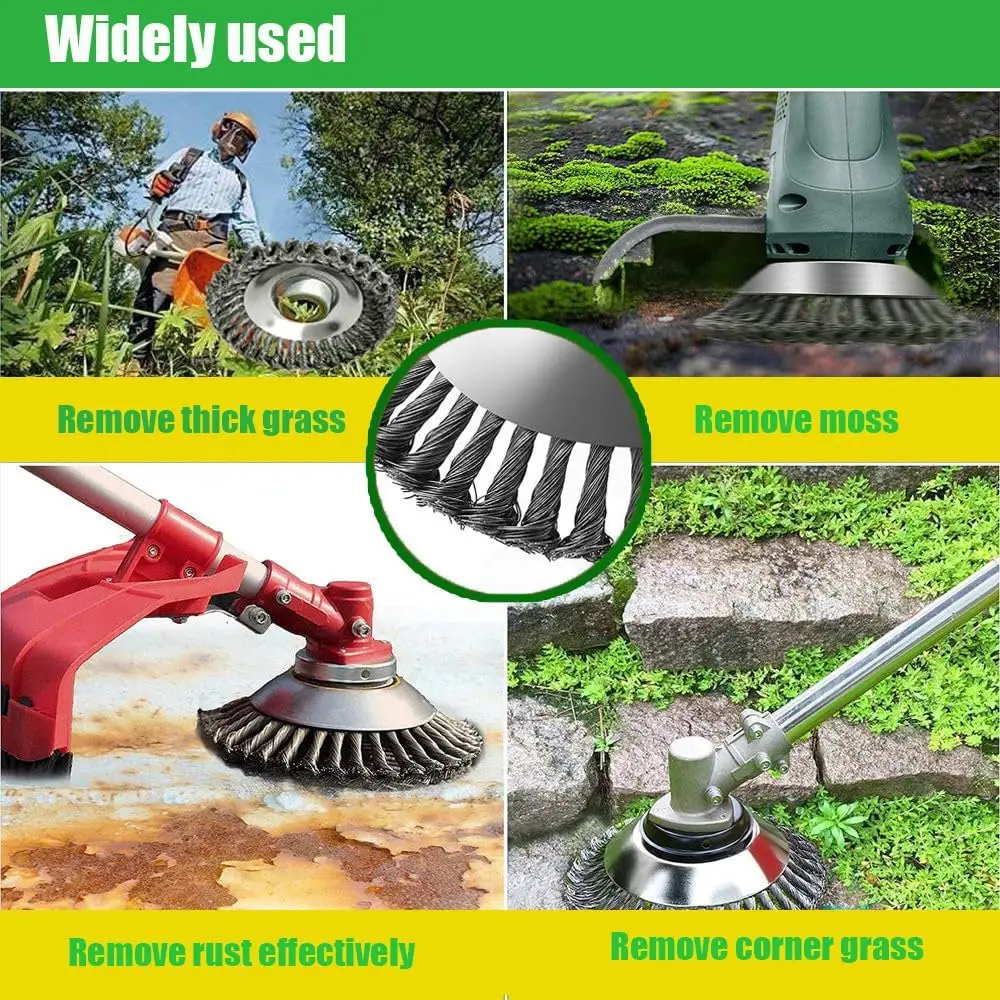 หัวแปรงตัดหญ้าแบบลวดเหล็กขนาด  - Gardening Tools Shop บทวิจารณ์และราคา