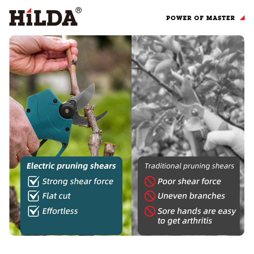 HILDA 18V กรรไกรตัดแต่งกิ่งไฟฟ - Gardening Tools Basic บทวิจารณ์และราคา