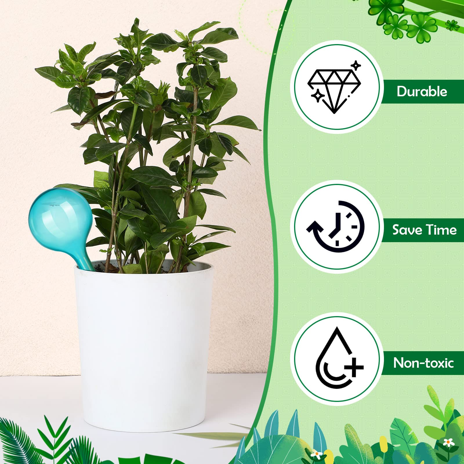 เครื่องป้อนน้ําพืช ลูกบอลพลาสต - Root Watering Spike บทวิจารณ์และราคา