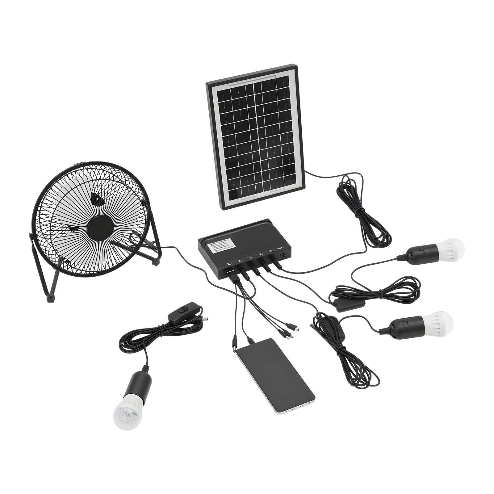 ชุดพัดลมและโคมไฟพลังงานแสงอาทิ - Gardening Tools Shop บทวิจารณ์และราคา