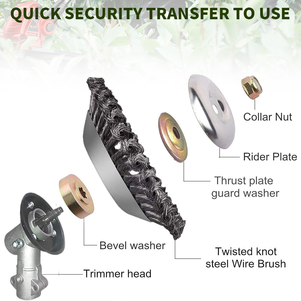 6/8นิ้วเครื่องตัดหญ้าหัว Derus - Gardening Tools To Remove Grass บทวิจารณ์และราคา