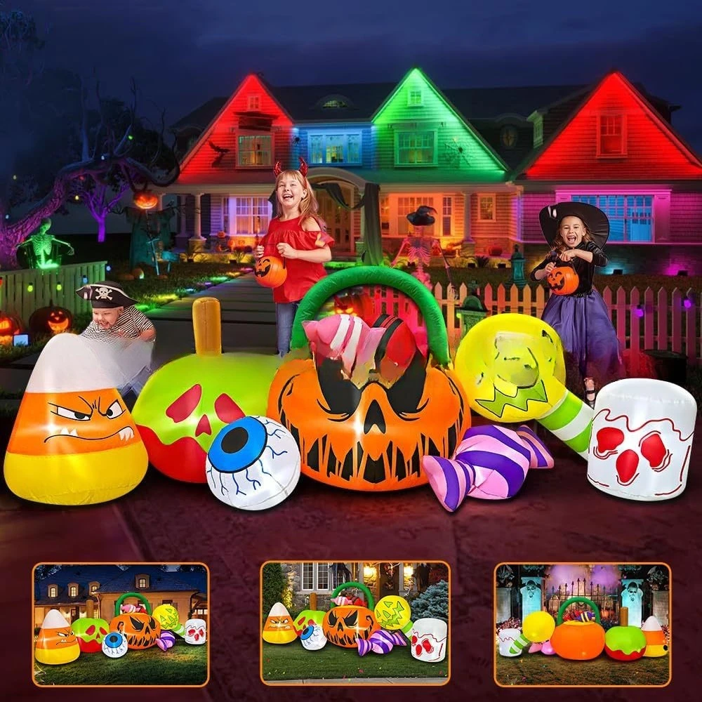 ฟักทองเป่าลมฮาโลวีน รูปแบบขนมห - Gardening Tools Cartoon บทวิจารณ์และราคา