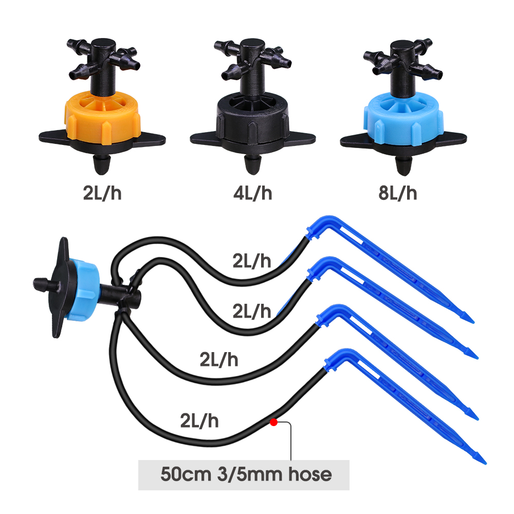 10 ชุด 2/4/8L/H Bend Arrow หยด - Root Watering Spike บทวิจารณ์และราคา