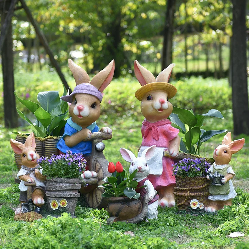 กระถางต้นไม้รูปกระต่ายการ์ตูน  - Gardening Tools Cartoon บทวิจารณ์และราคา