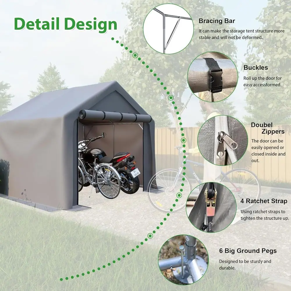 เต็นท์เก็บของกลางแจ้งแบบพกพา ส - Gardening Tools Needed บทวิจารณ์และราคา